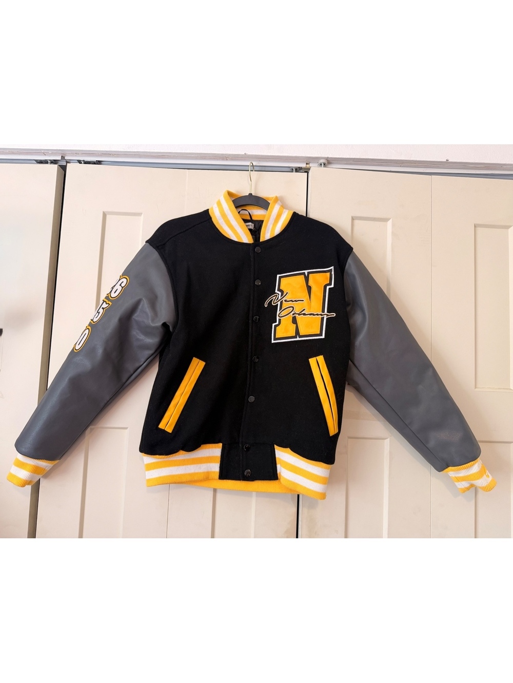 Headgear Classics New Orleans Black Pelicans 1926 Varsity Jacket size small